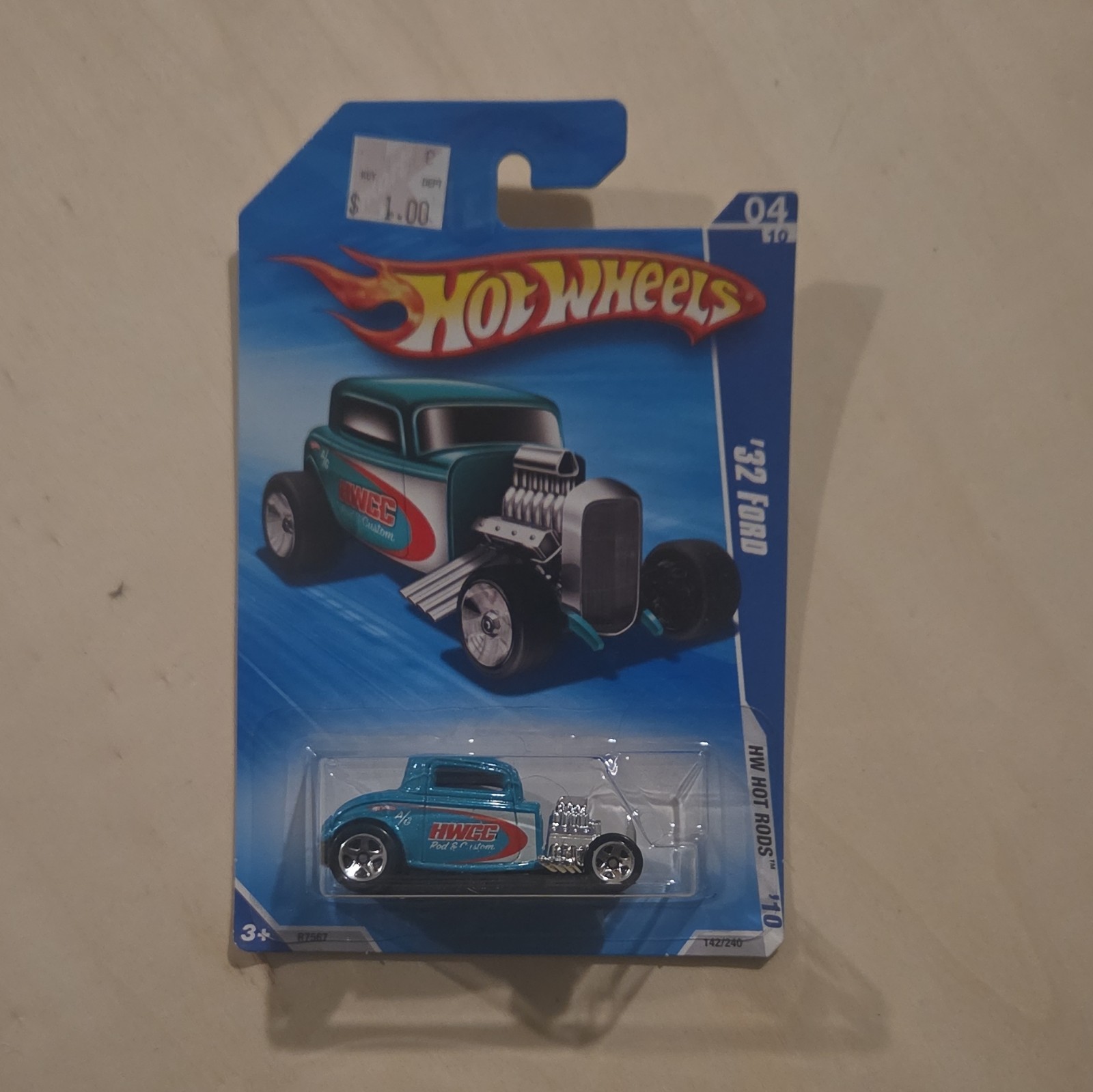 Hot Wheels HW Hot Rods ’32 Ford 1932 1:64 Diecast Car Blue Unopened