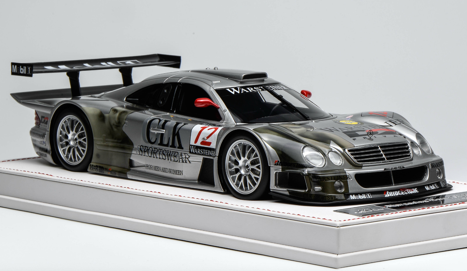 1/18 IVY Models Mercedes CLK GTR from 1997 FIA GT series car #12 leather AB617