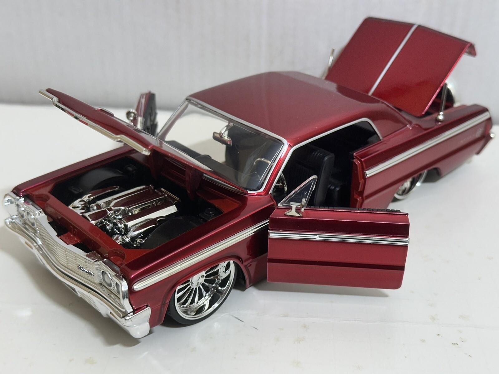 JADA BTK 1964 CHEVY IMPALA RED 1:24 DIECAST MODEL CAR NEW NO BOX