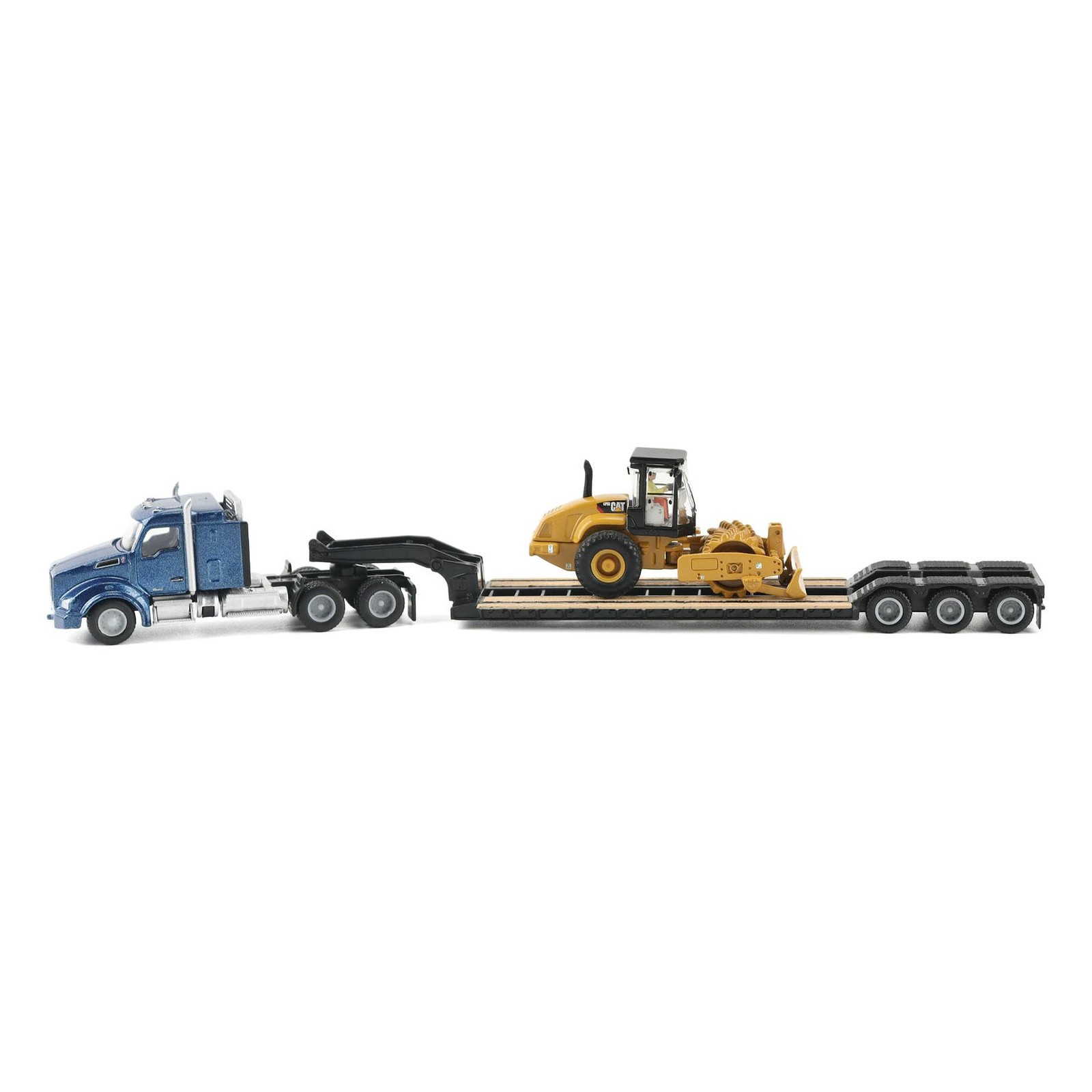Diecast Masters 1/87 Kenworth T880 Semi Truck & CAT Padfoot Roller 84424