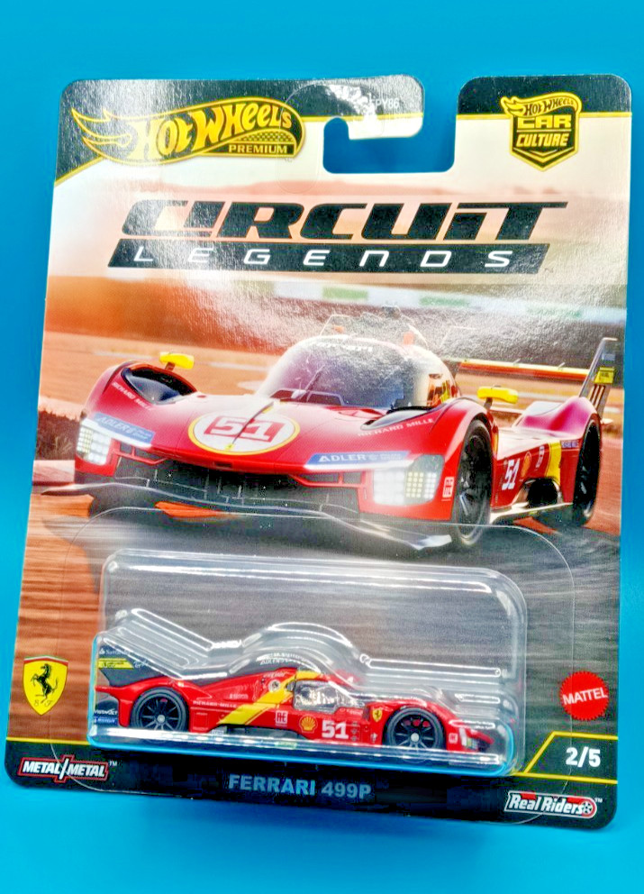 2025 Hot Wheels Premium Car Culture Circuit Legends Ferrari 499P 2/5