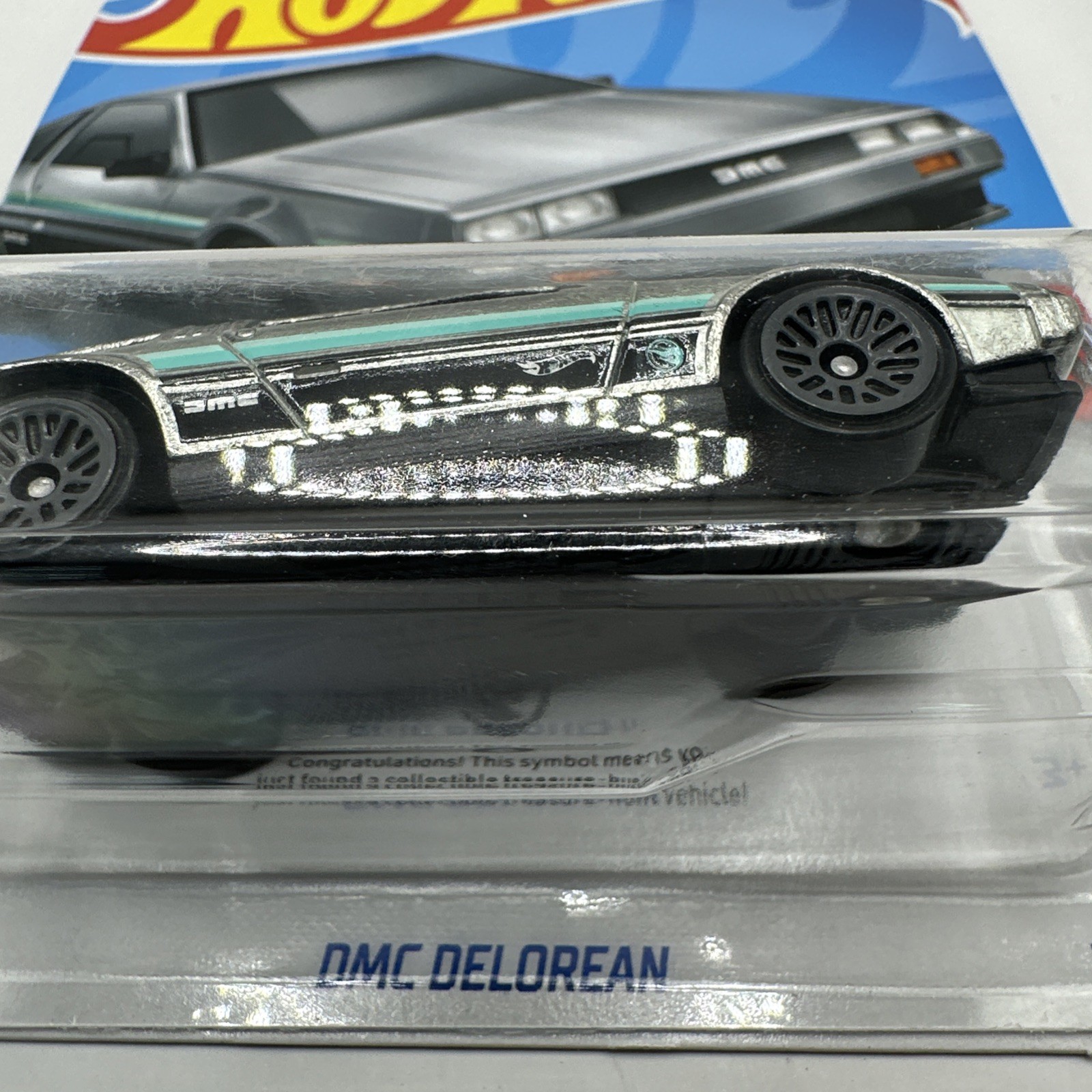 Hot Wheels HW Rolling Metal DMC DeLorean Treasure Hunt Raw HTF