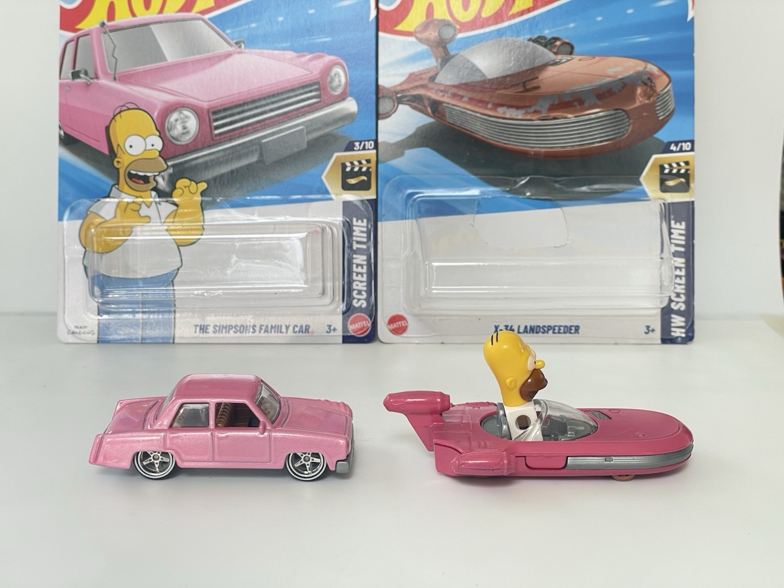 Hot Wheels The Simpsons Family Car + CUSTOM Simpsons Landspeeder- CUSTOMIZED