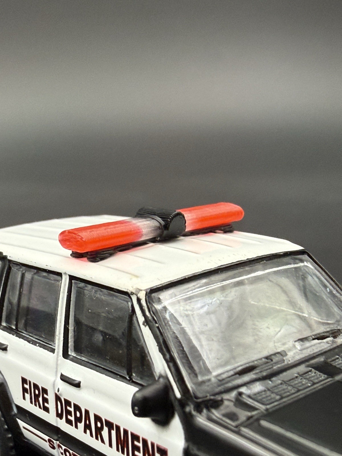 2-Pack 1/64 Scale Model Jetstream Jetsonic Red Lightbar Police Fire 6424R