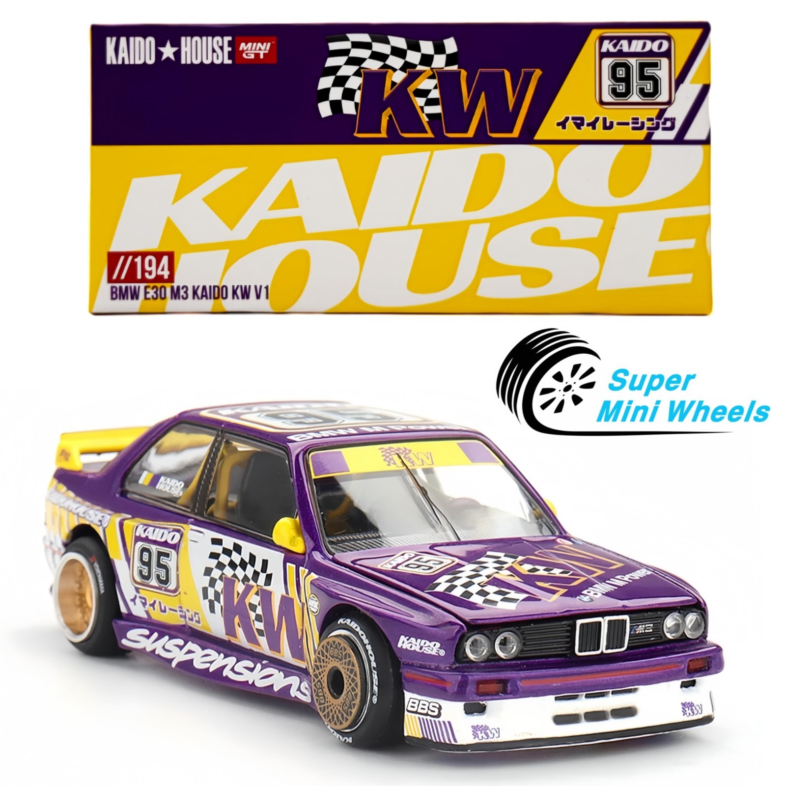 Kaido House 1:64 BMW M3 Kaido KW V1 – Purple #194