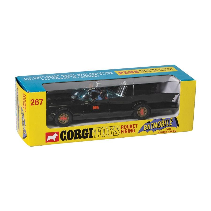 Corgi 1/46 Batmobile Batman & Robin 1966 Black car model collection hobby rare