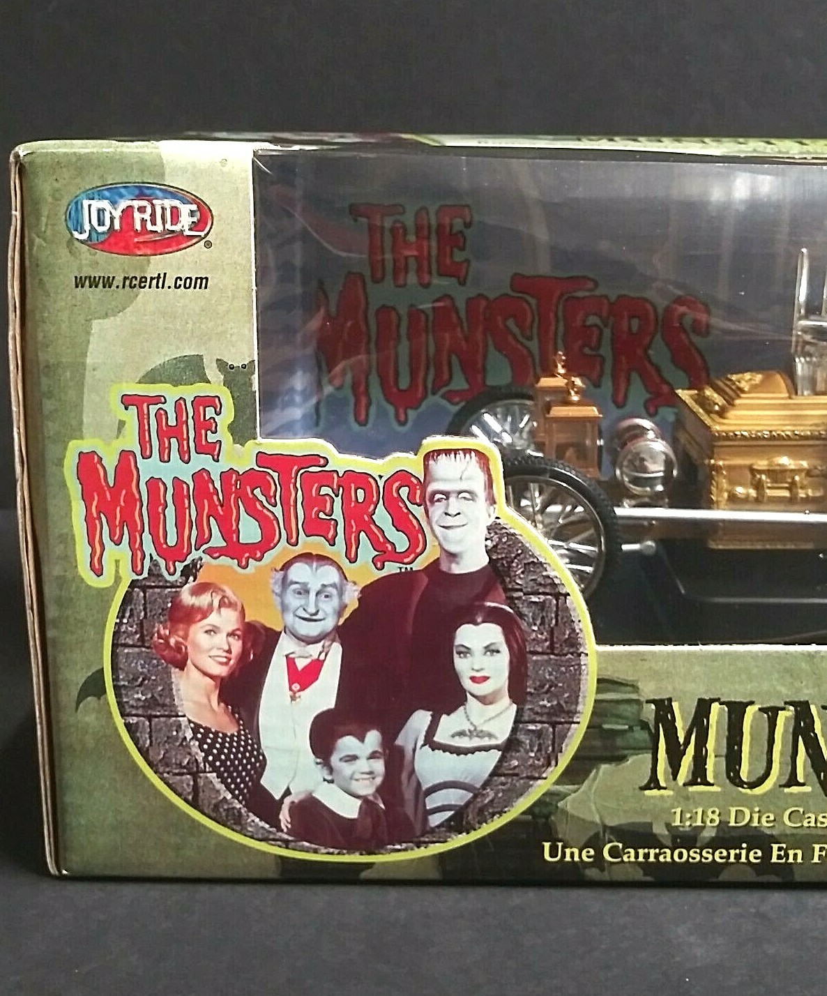 Munsters Dragula Diecast Metal Coffin Dragster Car 1:18 Joyride 2003 Item #33266