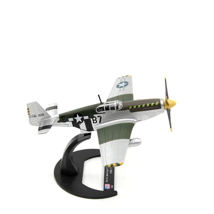 1:72 Alloy Diecast Military Model United Kingdom P-51 Mustang Fighter Aircraft