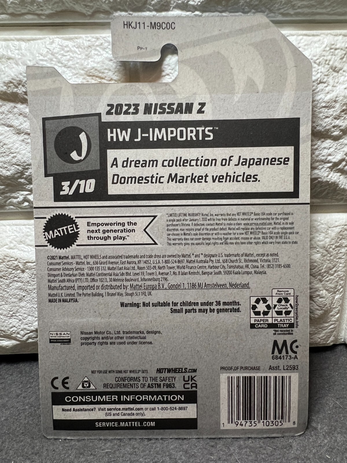 Hot Wheels HW J-Imports 3/10 2023 Nissan Z 46/250 Blue