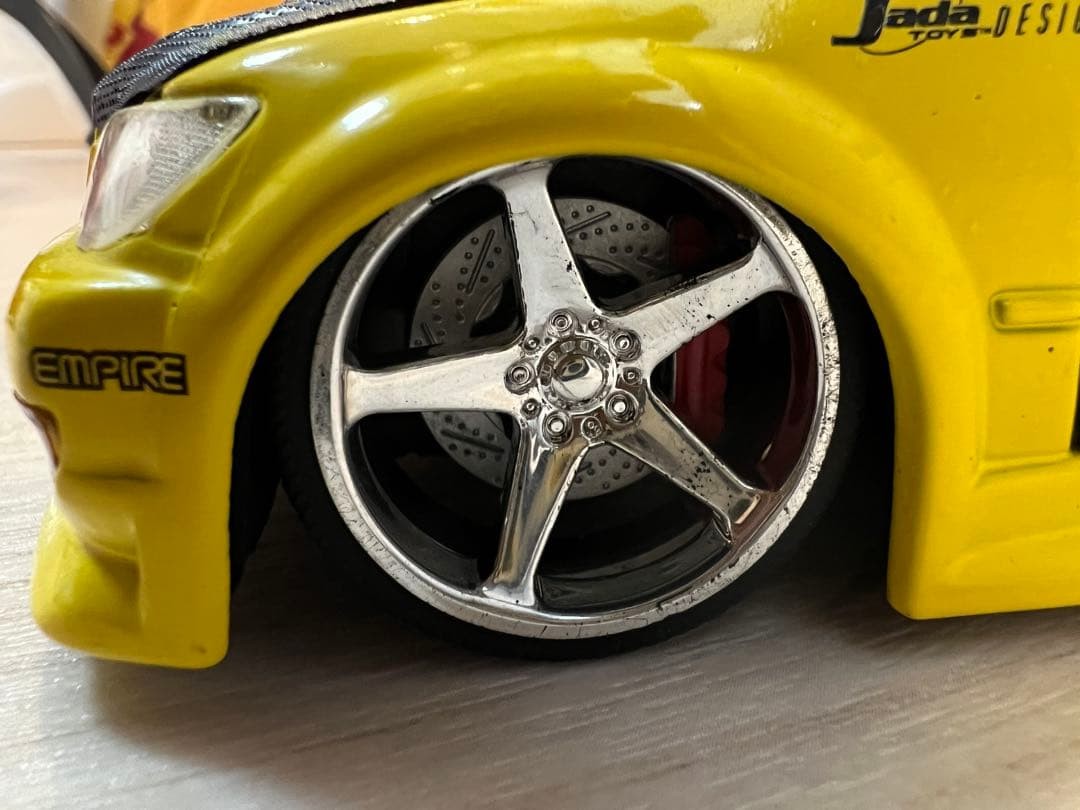 Rare 1/24 Lexus IS300 (Altezza) Model Car Yellow Finish Used