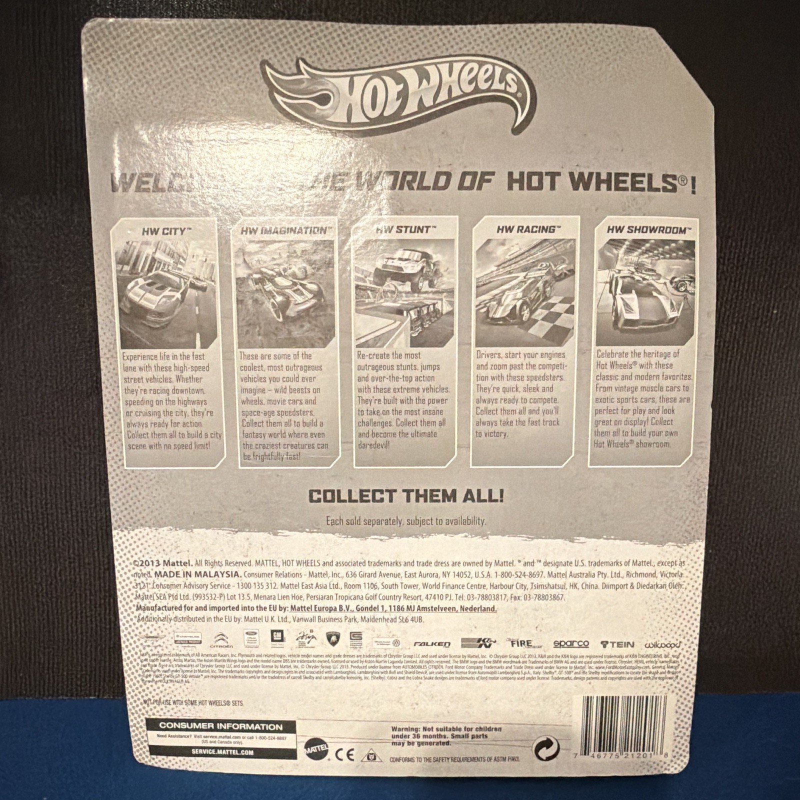 Hot Wheels 9-Pack 1:64 Diecast Cars Multicolor Unopened Box 2013