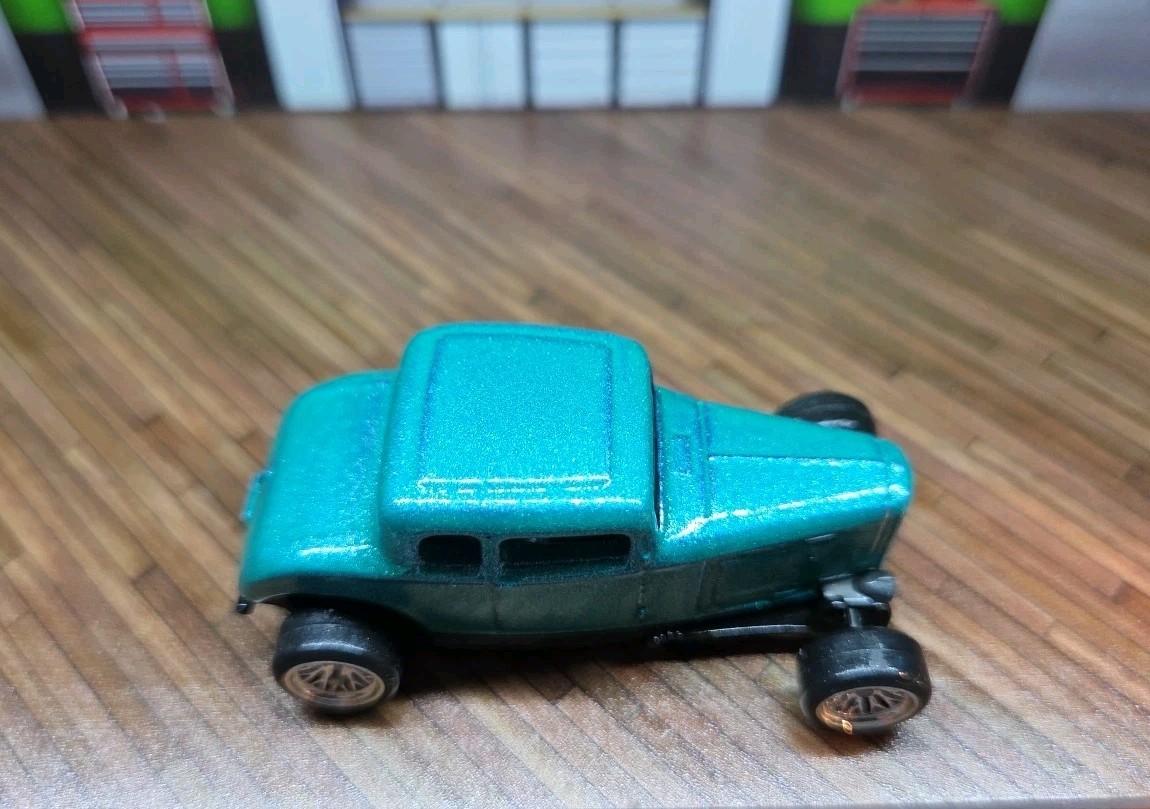 Custom Painted & Wheels Swapped 1:64 Diecast 32 Ford Coupe Model B Matchbox