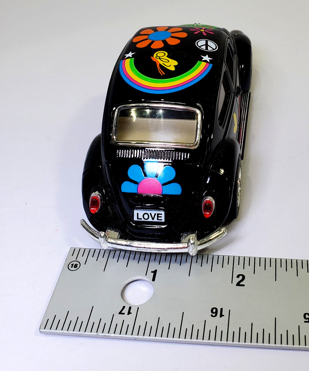 2023 Kintoy Diecast Pull Back Volkswagen Classical VW Beetle Car Black 1967