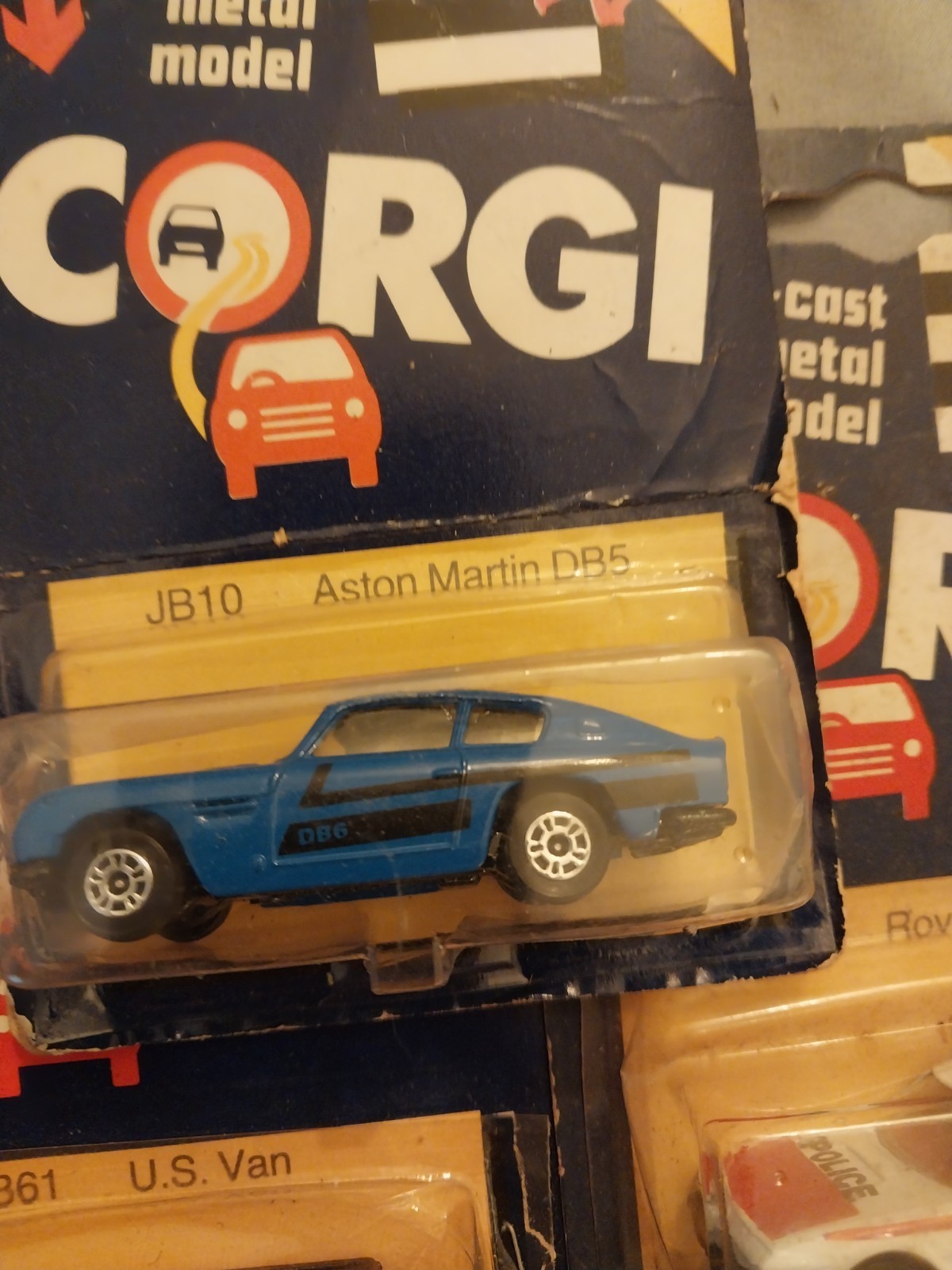 Lot of 6 Corgi vehicles,MOC cards have liight creases