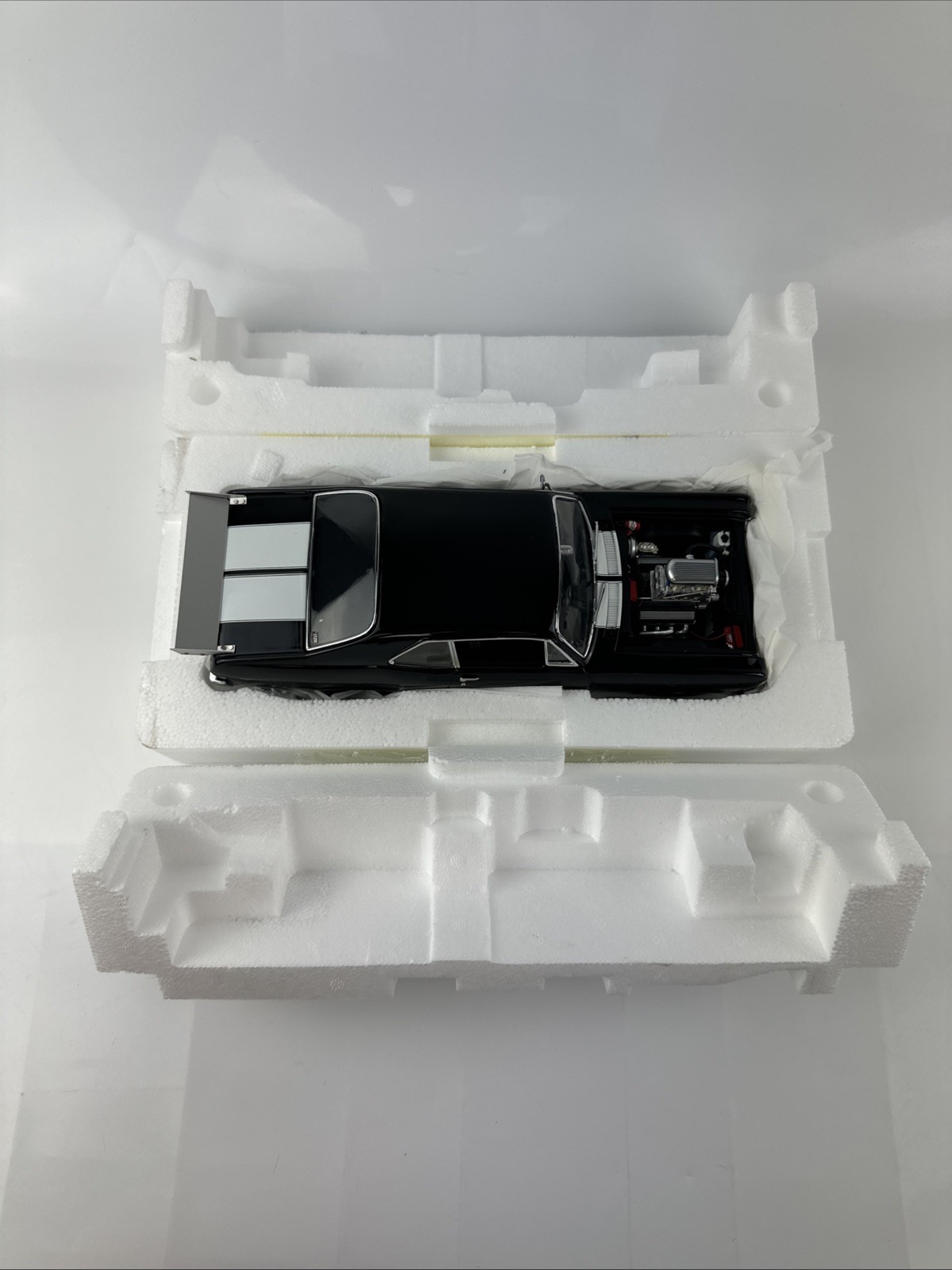 GMP 1320 Kings 1970 Chevrolet Nova 1:18 Diecast Model Street Rod Black/White
