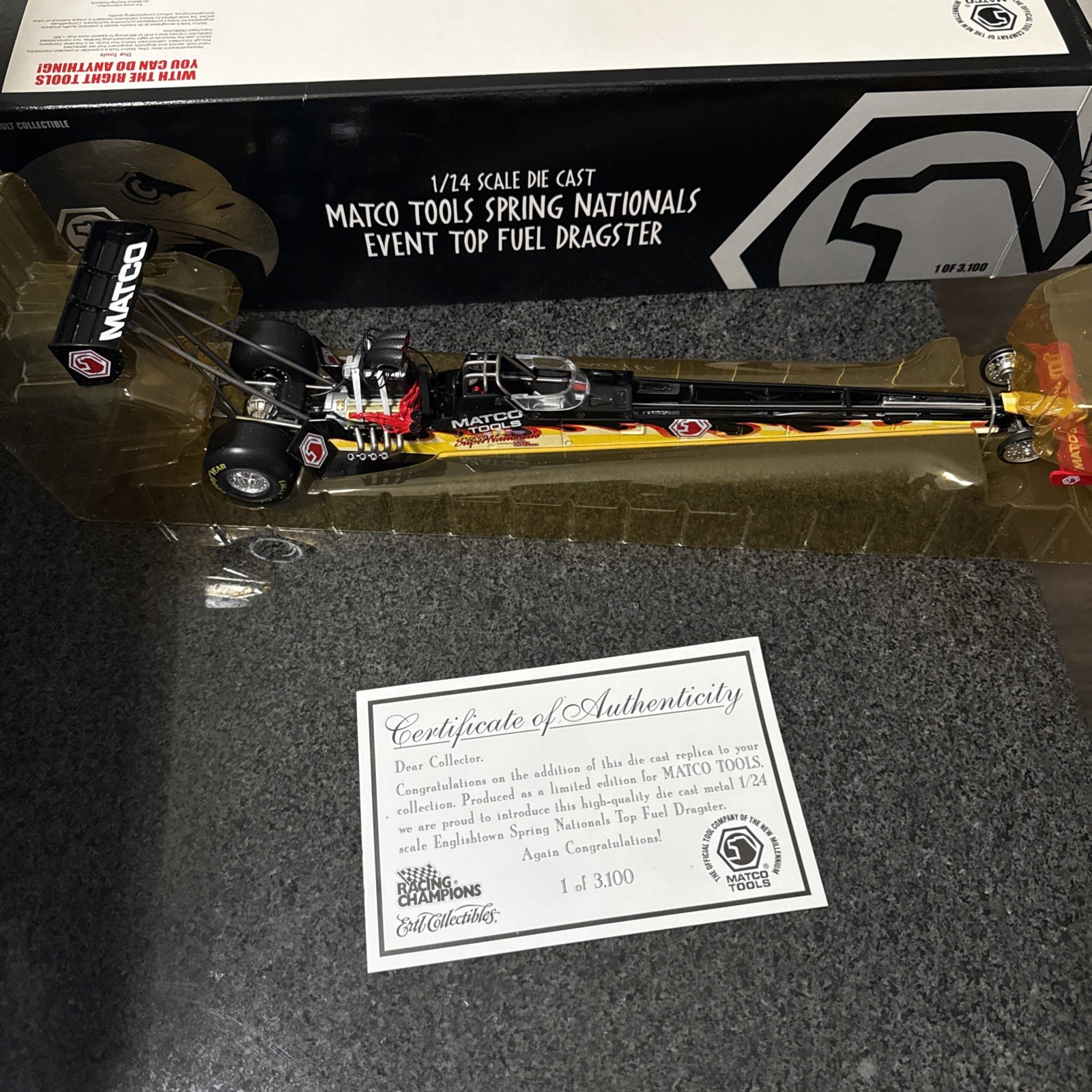 1/24 diecast 2000 Matco Spring Nationals Event Top Fuel Dragster ETd2420R