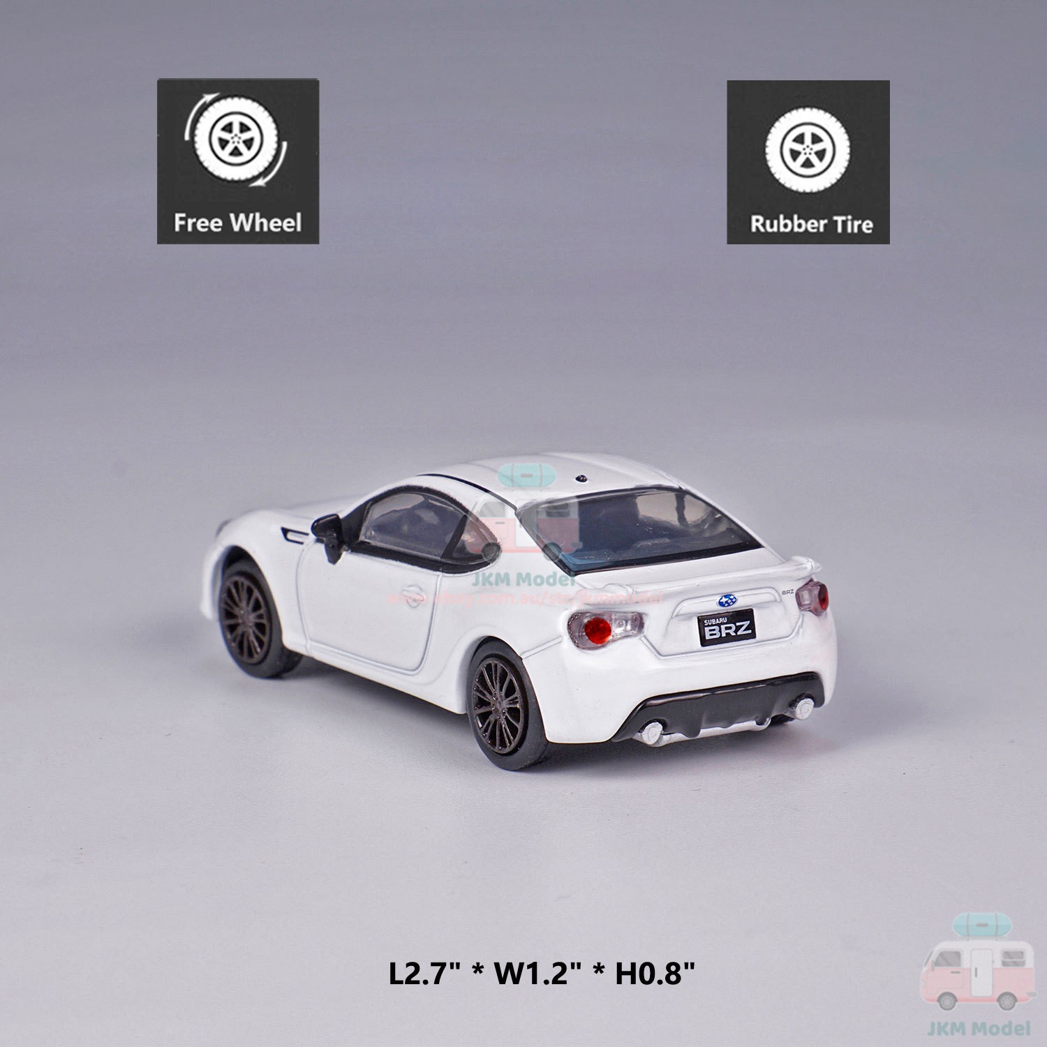 1:64 Subaru BRZ 2020 Model Car Alloy Diecast Vehicle Collection Kids Gift White