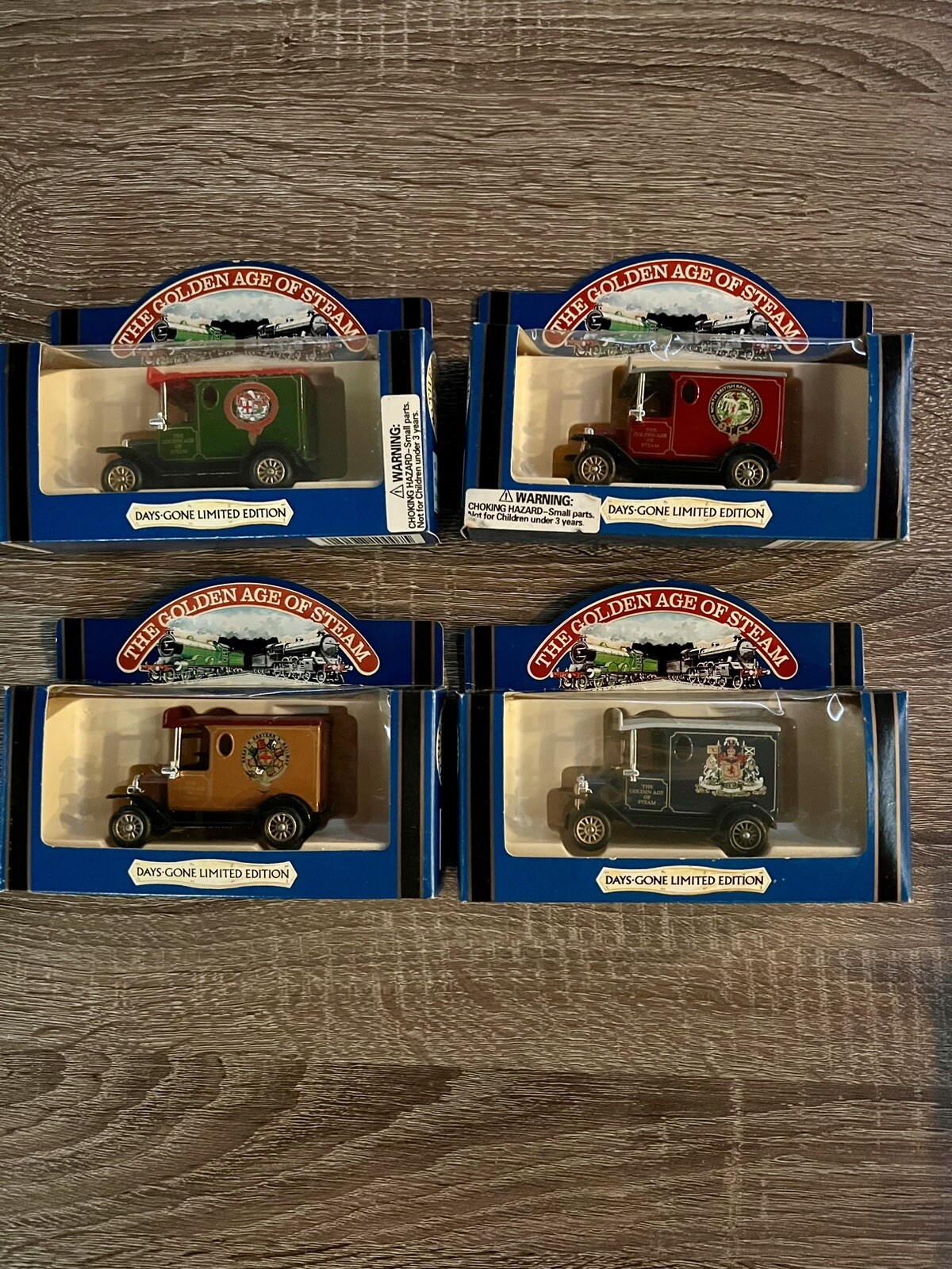 Lledo Days Gone Age Of Steam Diecast Lot Of 4 1920 Ford Van Model T: #6126-6129