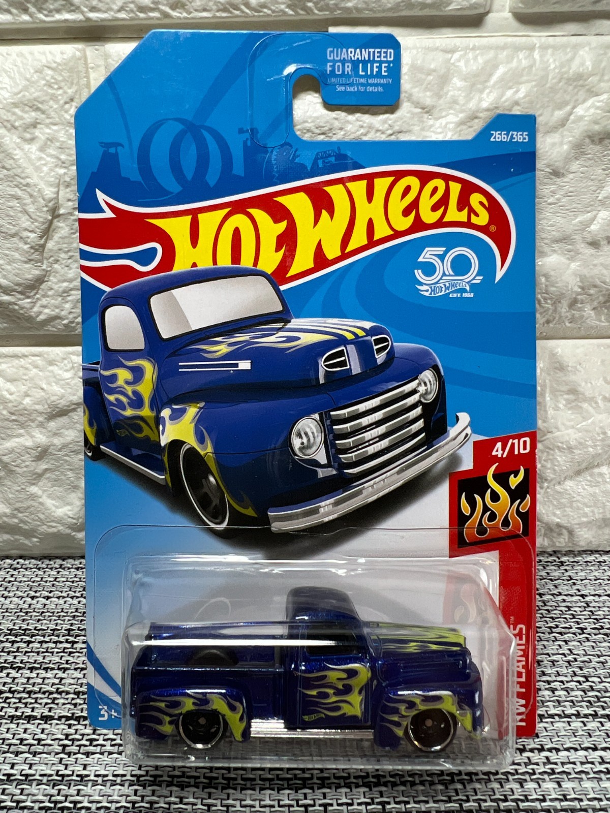 Hot Wheels HW Flames 4/10 ’49 Ford F1 266/365 Blue