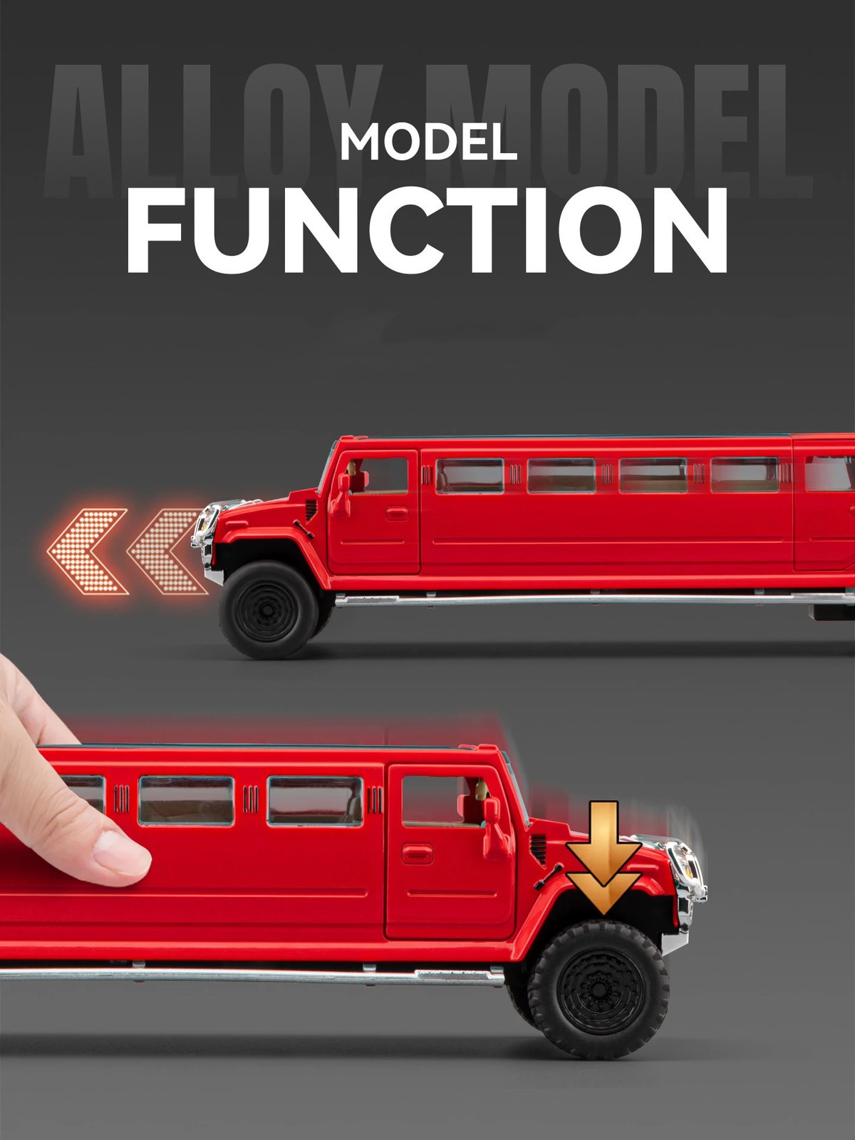 1:32 Extended Version HUMMER H2 Alloy Car Model Diecast Metal Vehicles Car Model