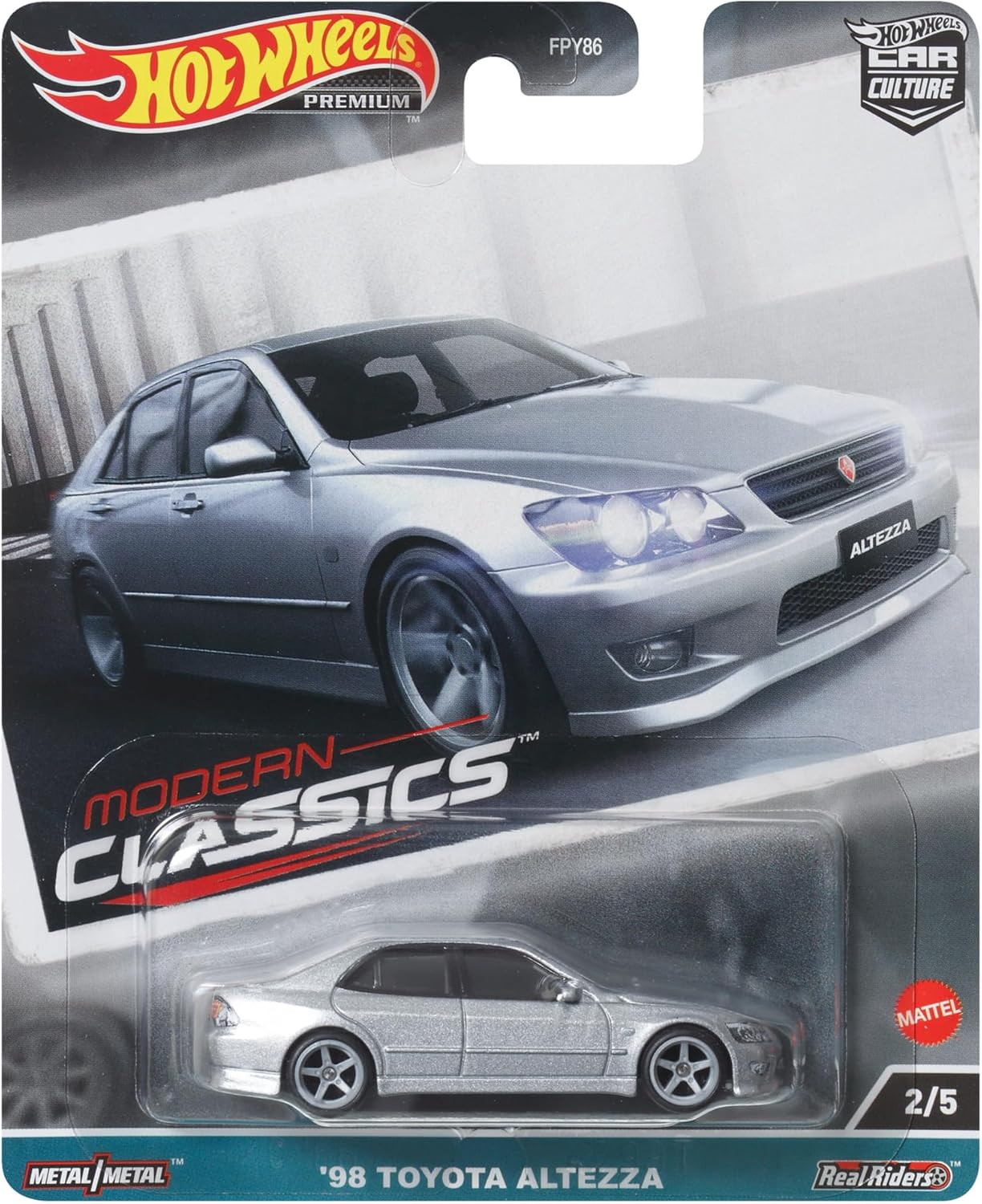 Hot Wheels HKC66 Car Culture Modern Classics – ’98 Toyota Altezza [3 Years Old a