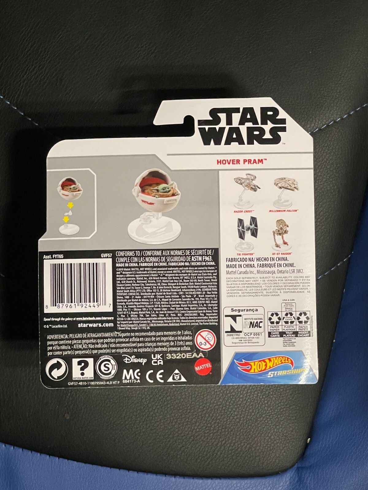Hot Wheels Star WARS Starships Mandalorian THE CHILD HOVER PRAM – Baby Yoda Seat