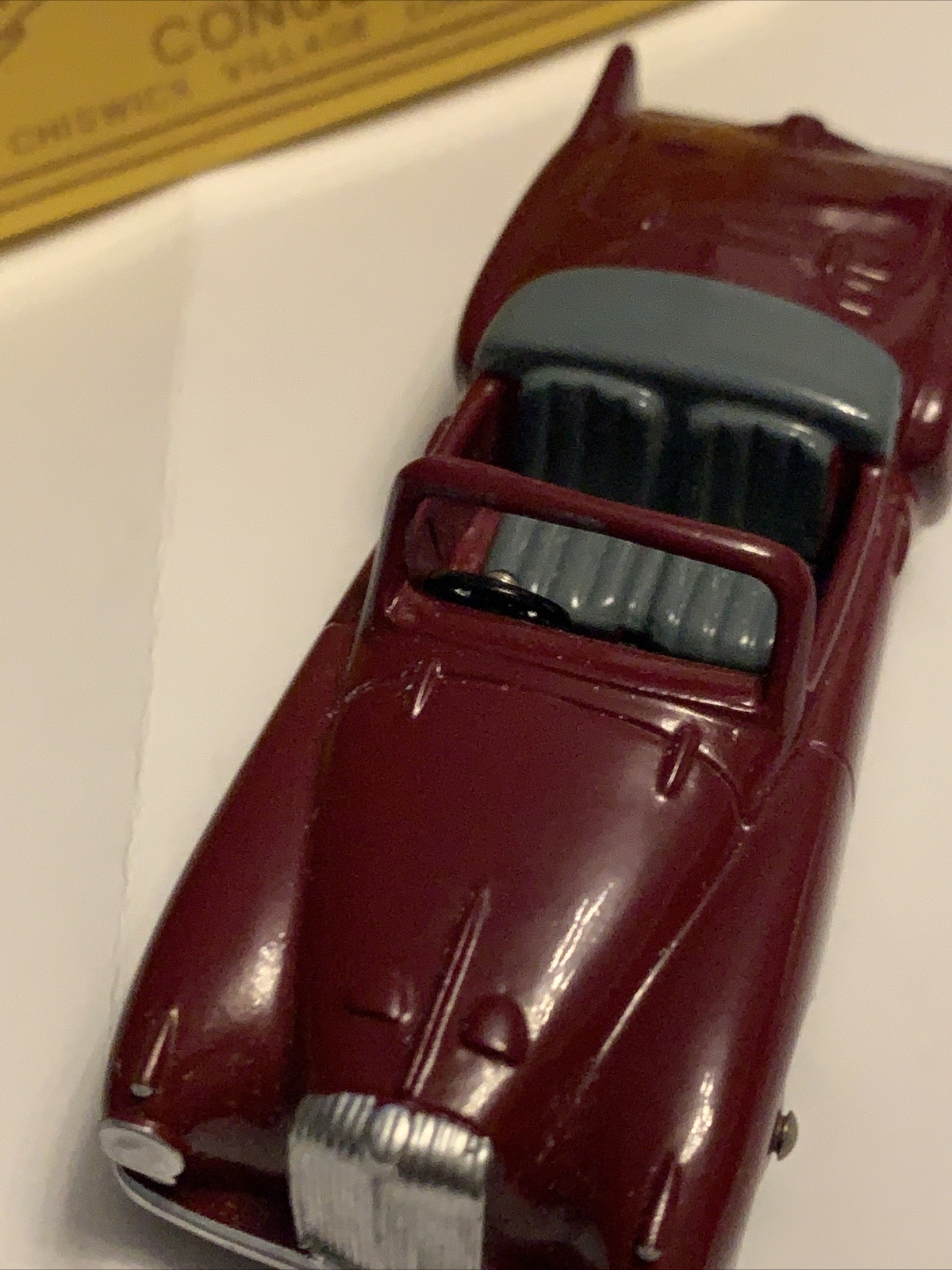 ODGI TOYS OF YESTERDAY 907 CAR MODEL: DAIMLER CONQUEST IN DARK RED/MAROON