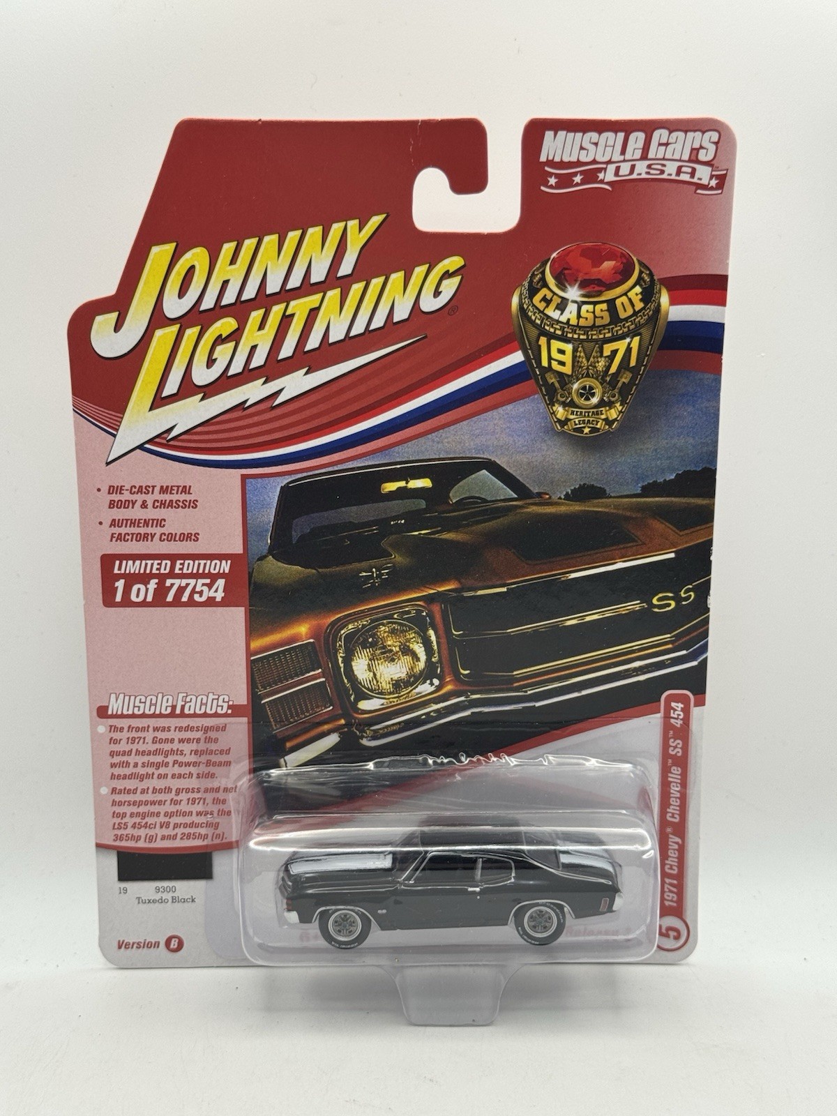 Johnny Lightning Muscle Cars USA 1971 Chevy Chevelle SS 454 – 1:64 Diecast Car