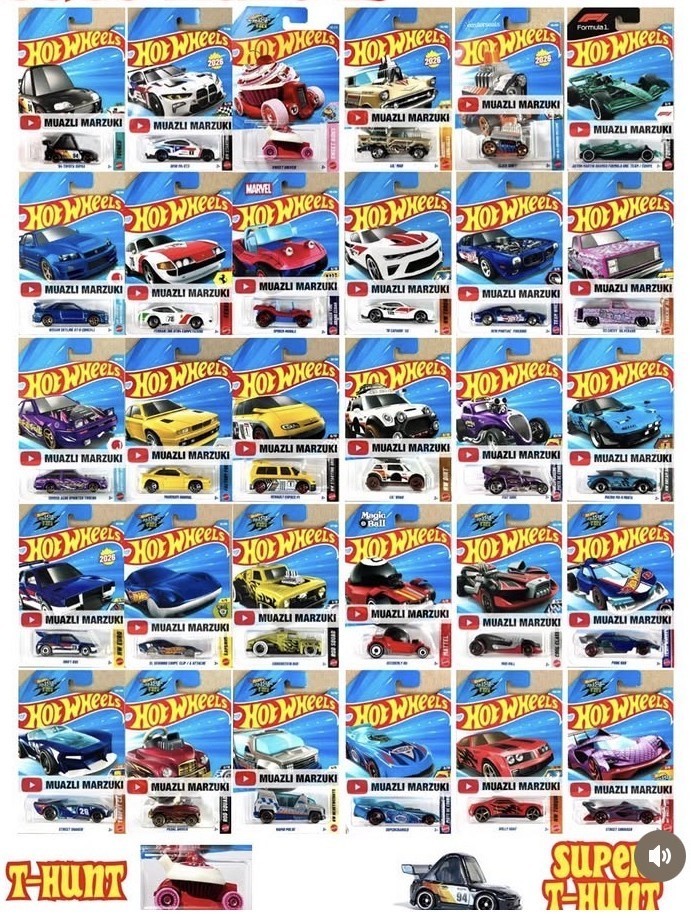 2026 Hot Wheels Complete Set from Mainlines, Treasure Hunt, & Exclusives 1-250