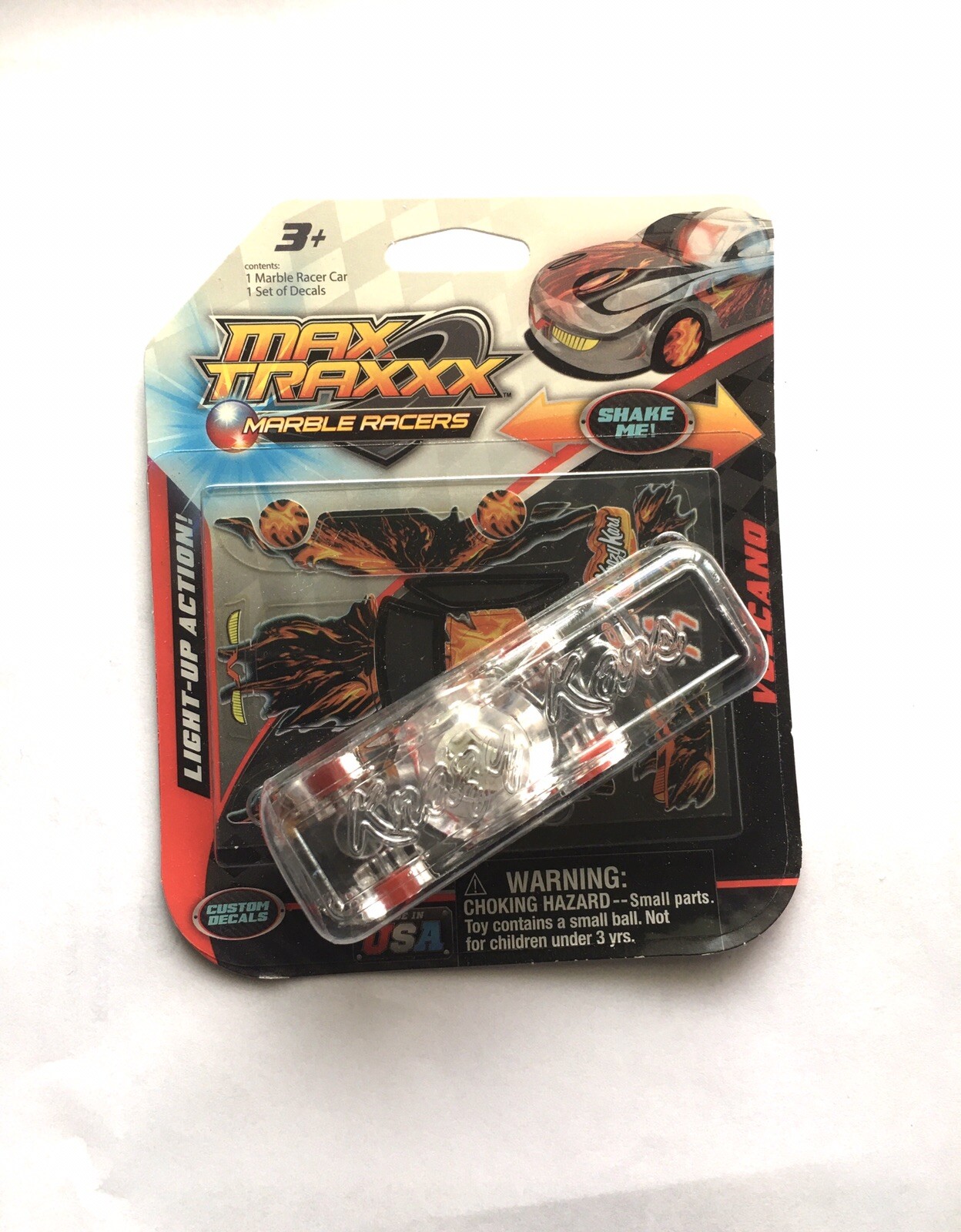 Max Traxx Marble Racers Red Wheels Krazy Kars Light-Up Action