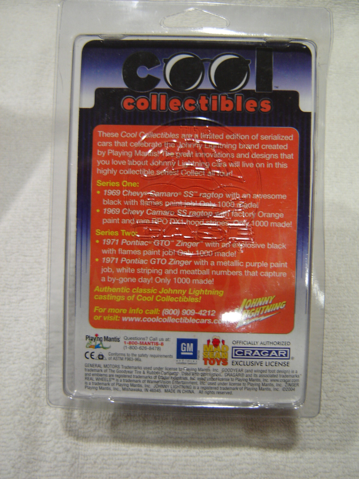 Johnny Lightning Cool Collectibles 1971 GTO Zinger 1/1000 W/PROTECH CAR CASE