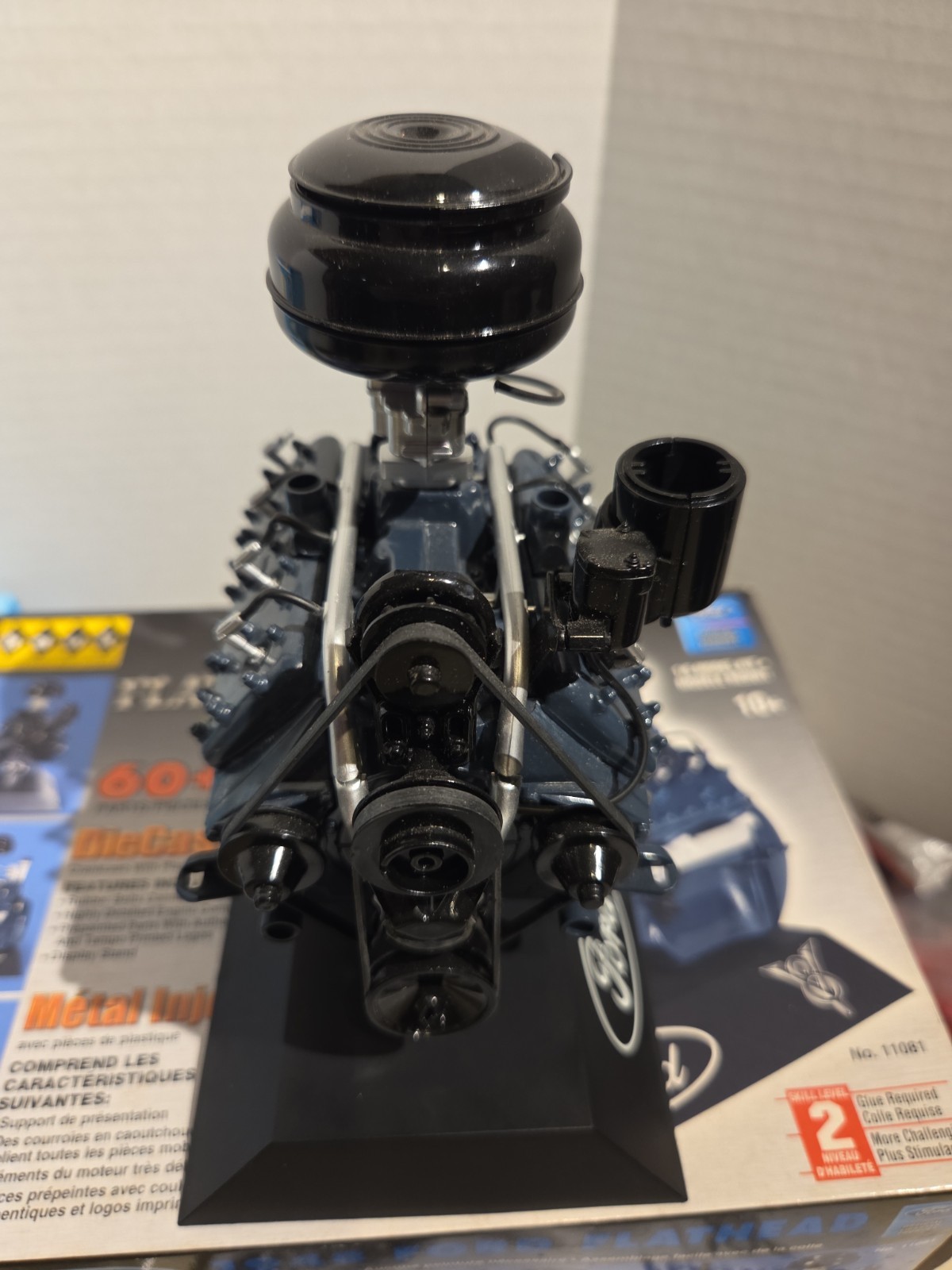 Hawk 1948 Ford Flathead V8 Diecast Engine 1:6 Scale Skill Level 2 Build Clean