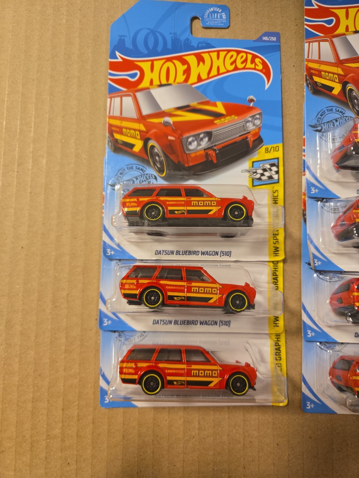 Hot Wheels 2020 # 146 Datsun Bluebird Wagon 510 Red MOMO Lot of 10