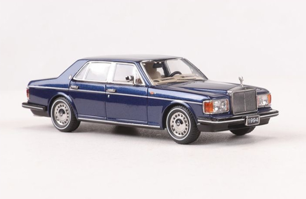 GFCC 1:64 Navy 1994 Silver Spur III Luxury Classic Model Diecast Metal Car