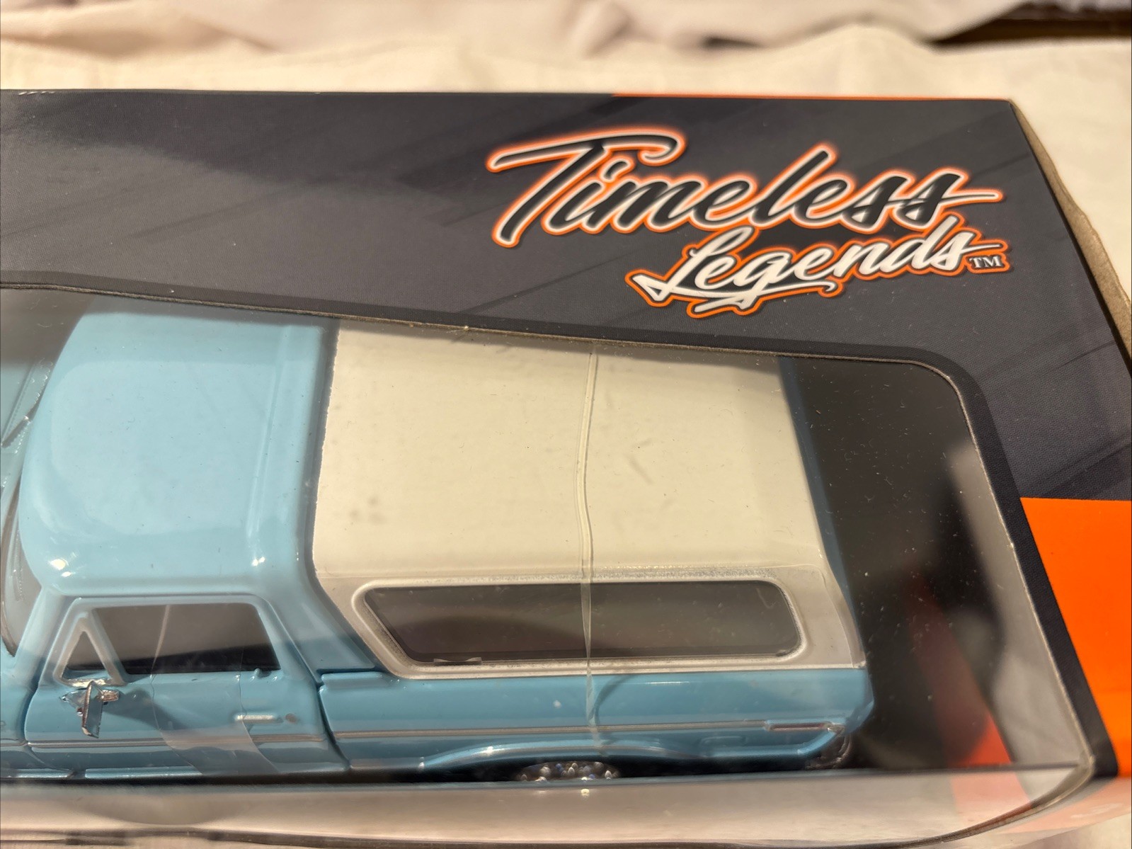 1978 Ford Bronco Custom Light Blue and White “Timeless Legends” Series 1/24 Diec