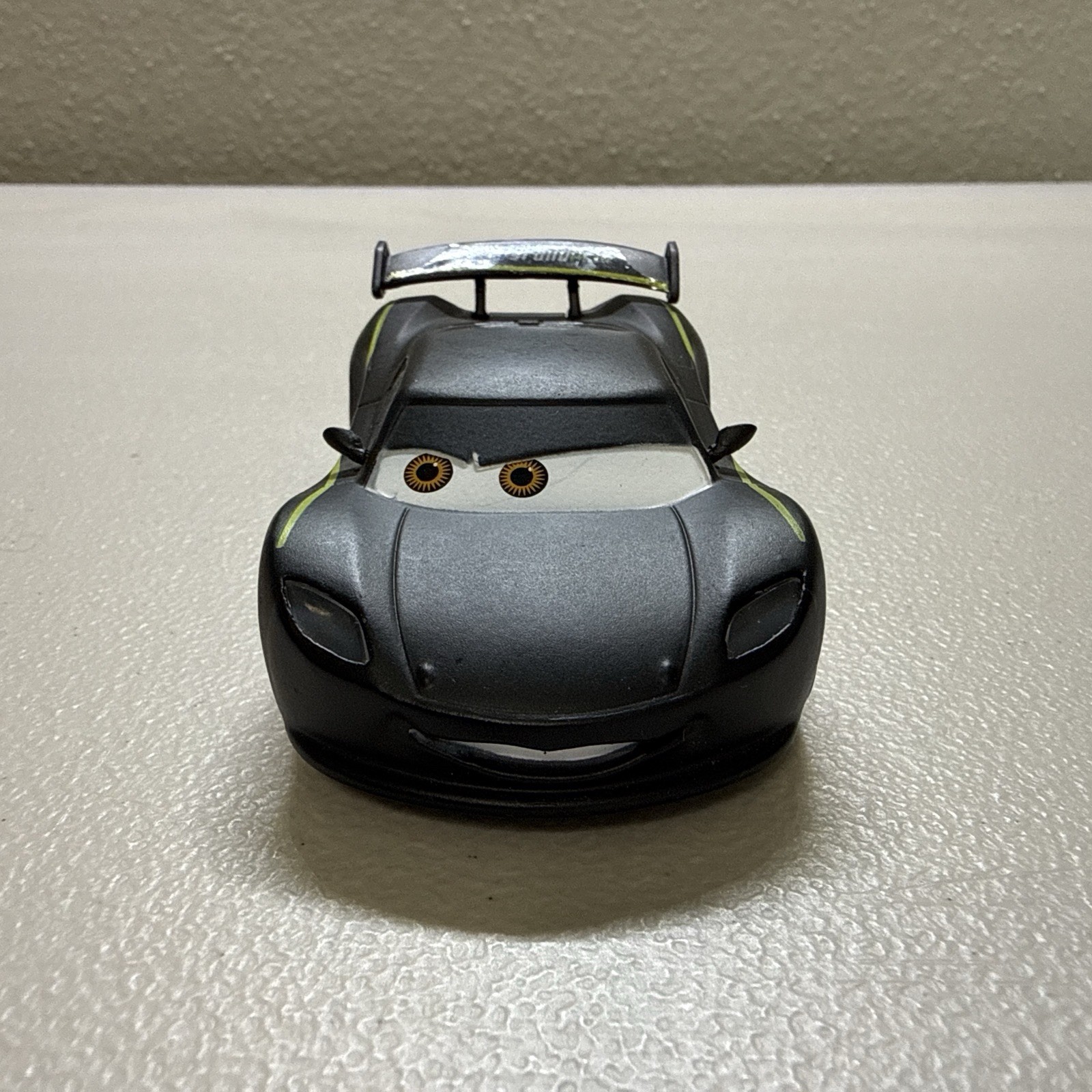 Disney Pixar Cars Lewis Hamilton Diecast Car Mattel Black And Yellow