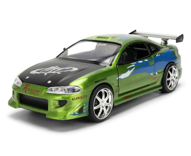 Jada Fast & Furious 1:24 1995 Mitsubishi Eclipse Brush Finished Color