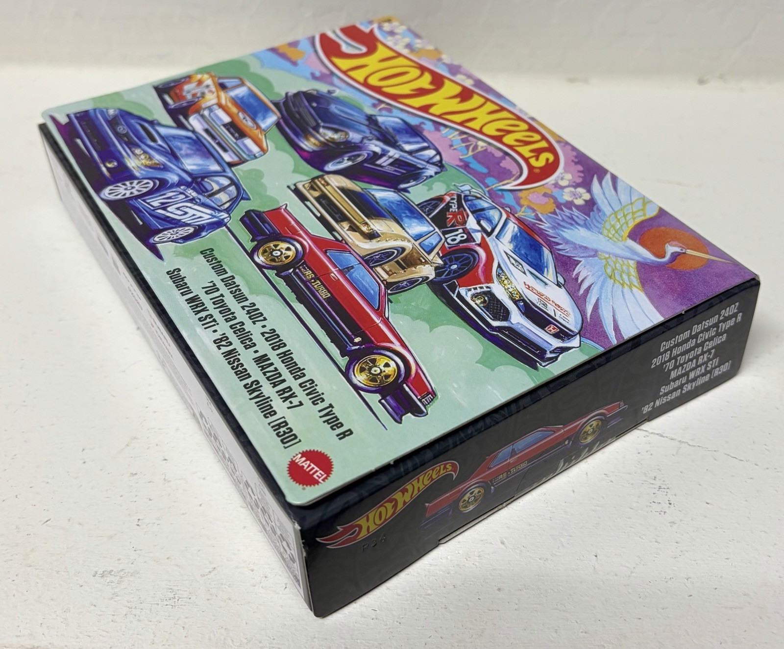 Hot Wheels Japanese Classics 6-Pack. Datsun Honda Toyota Subaru Mazda Nissan JDM