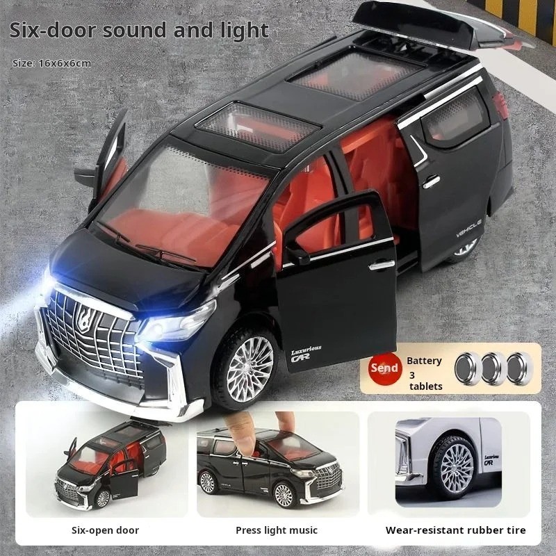 Pull Back Car Toy Kids Simulation Vehicle with Lights Sound Gift