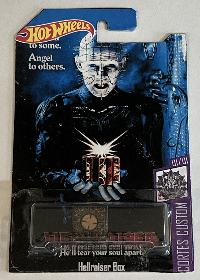 Hot Wheels Pinhead The Box Hellraiser Movie Custom Card Cortes Customs 01/01