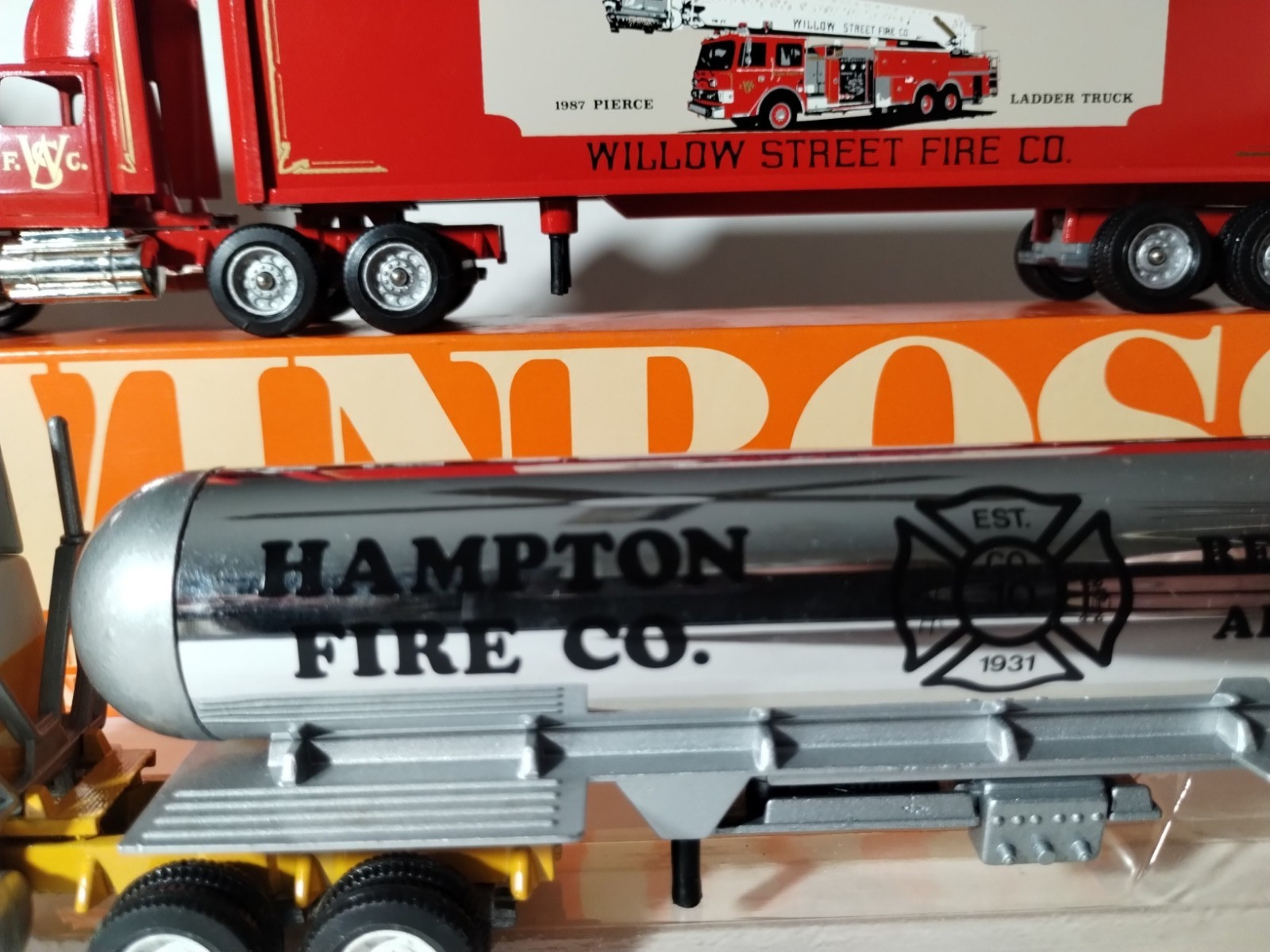 Lot of 17 Pennsylvania Fire Equipment Winross Semi Mack Trucks Tankers …