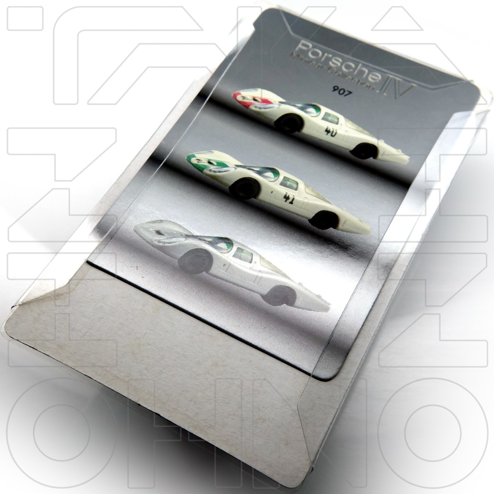 Porsche 907 #40 Rindt Mitter LM 1973 KYOSHO 1:64 Collection 2 post 910 pre 908