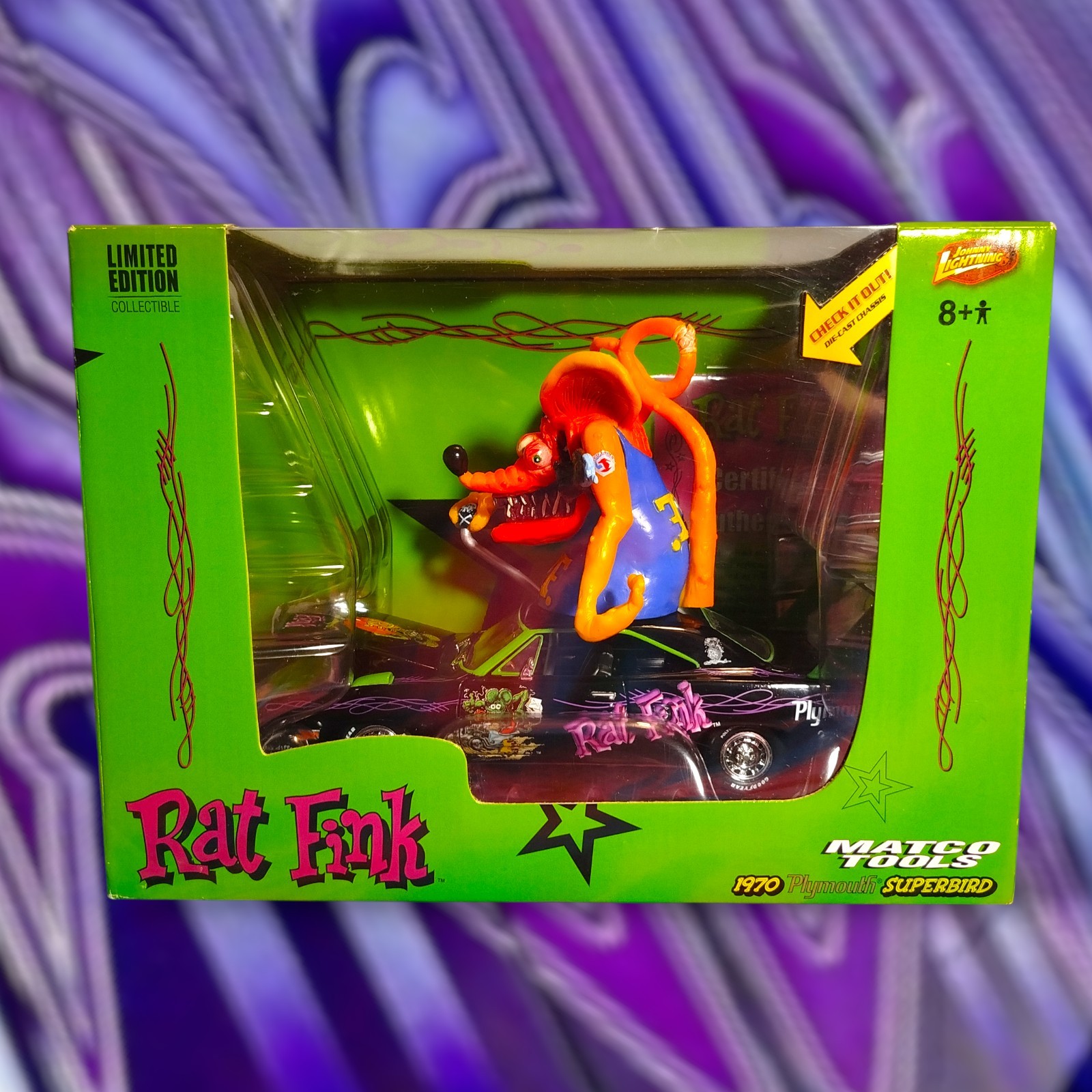 LIMITED EDITION MATCO TOOLS RAT FINK DIE CAST 1970 PLYMOUTH SUPERBIRD 1:24 SCALE