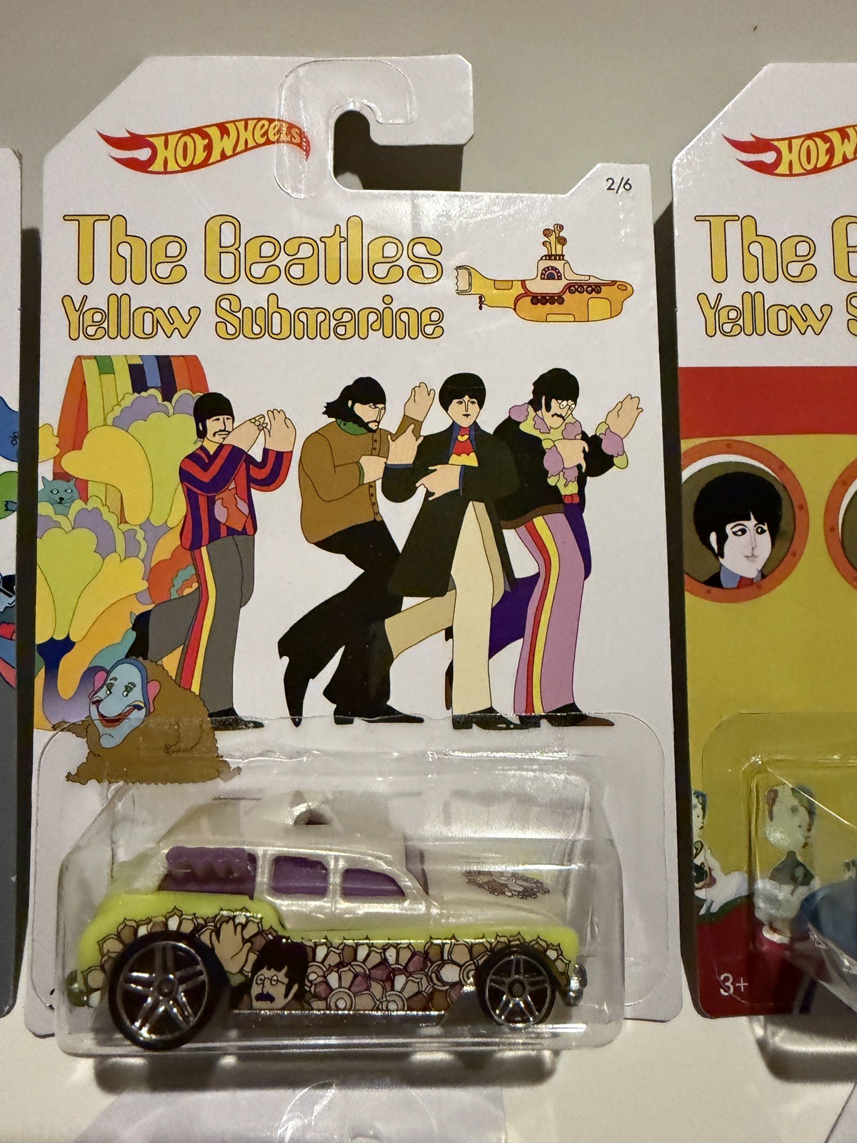 Hot Wheels 50th Anniversary The Beatles Yellow Submarine Full Set Of 6