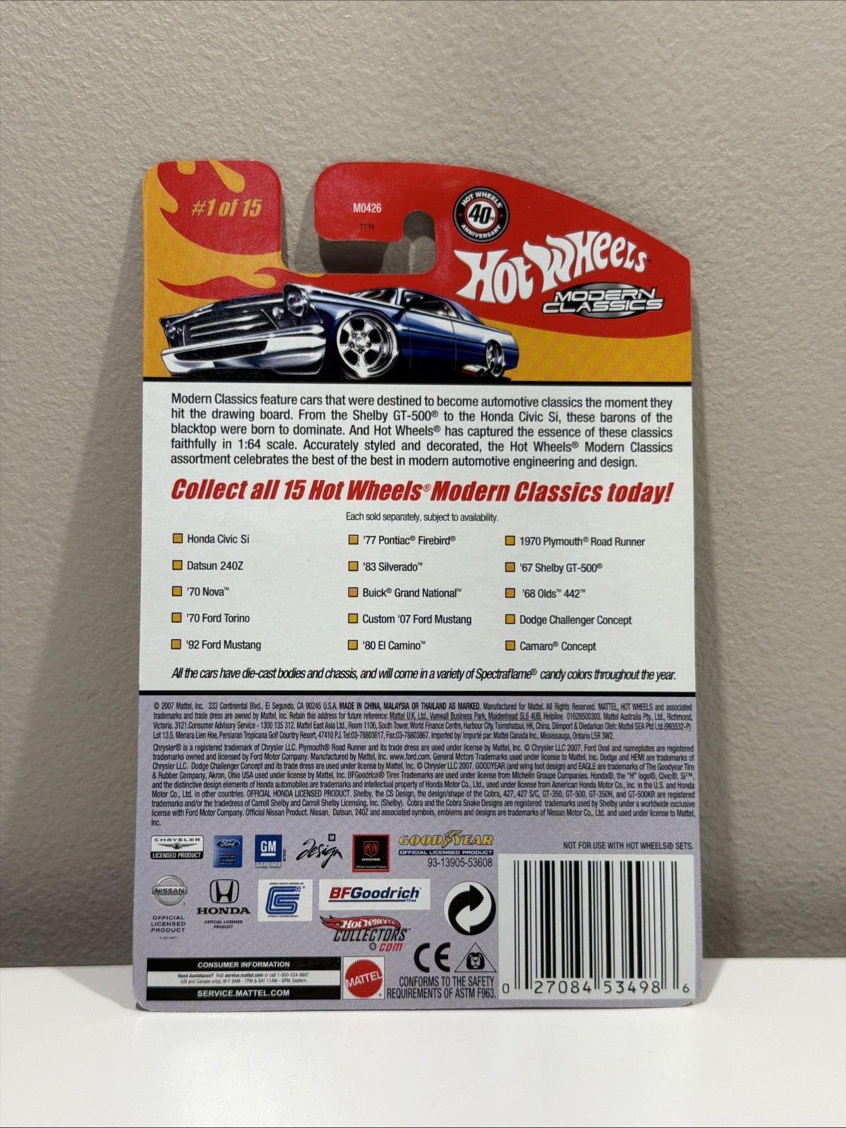 HOT WHEELS MODERN CLASSICS HONDA CIVIC SI K20