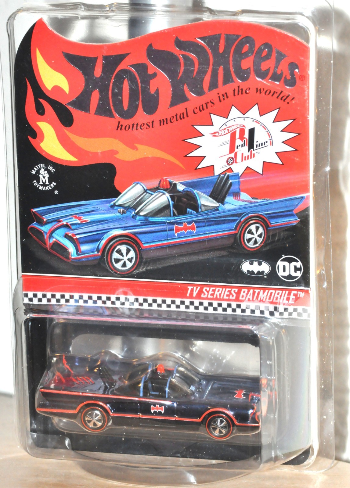 2021 Hot Wheels Collectors RLC Exclusive TV Series Batmobile 1966 Redline Wheels