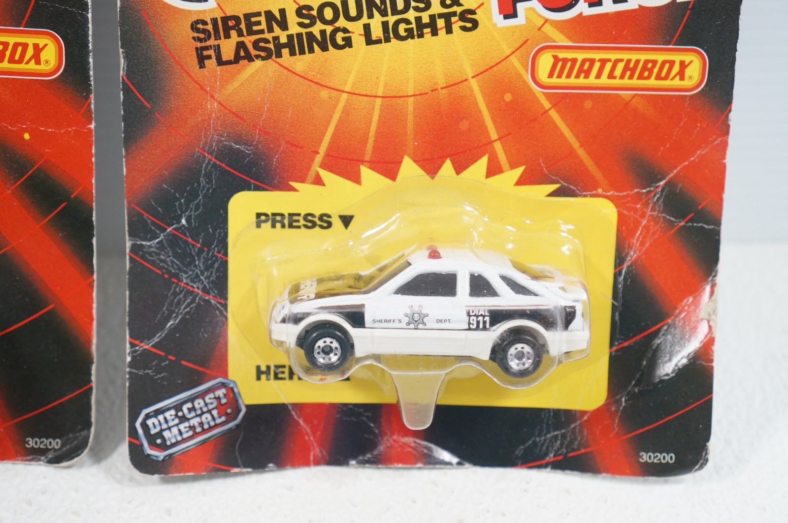 Matchbox Siren Force Pace Car Fire Dept Sheriff Dept 30200 1990