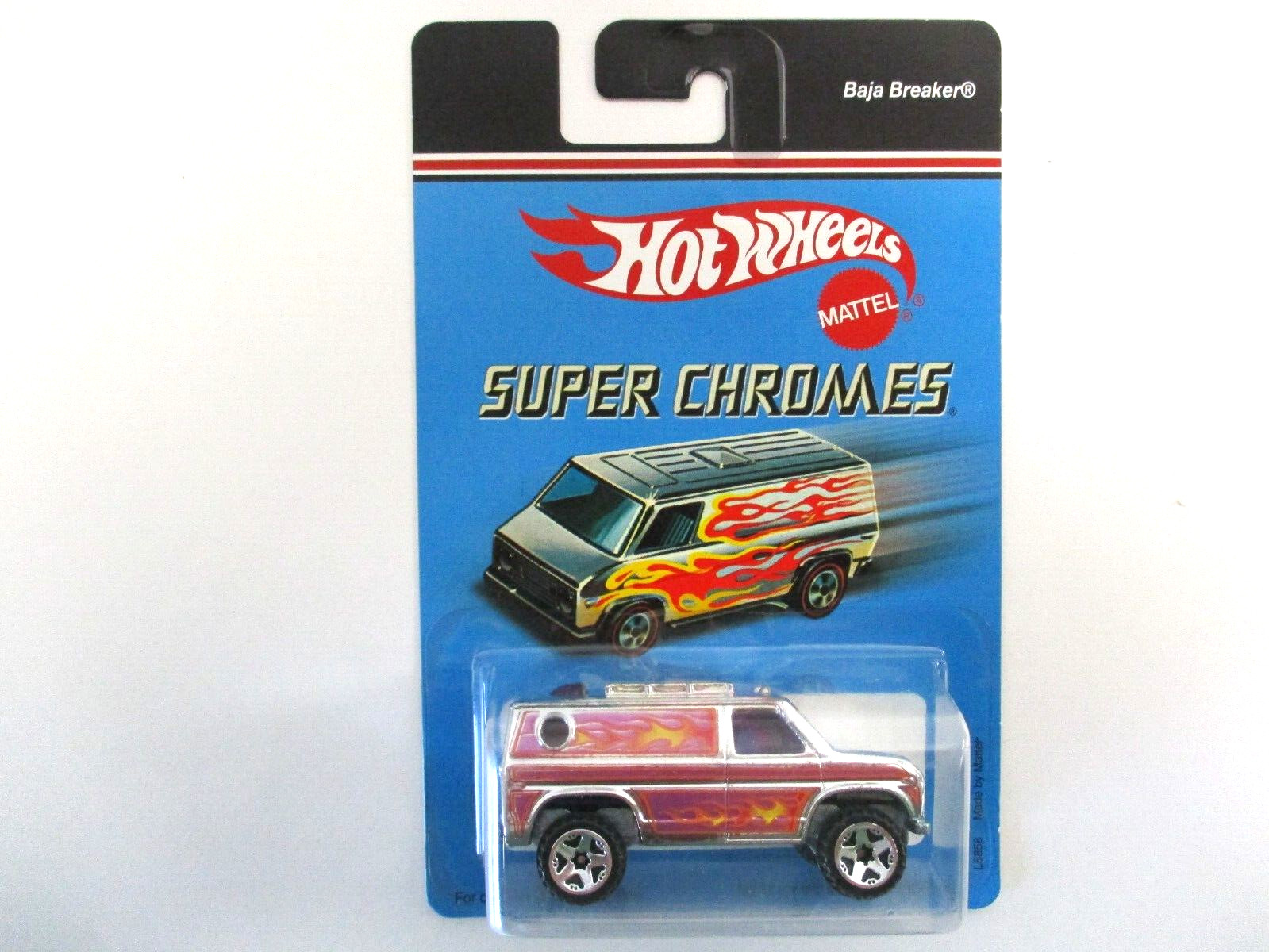 HOT WHEELS – SUPER CHROMES – BAJA BREAKER LIFTED 4X4 FORD VAN – 1/64