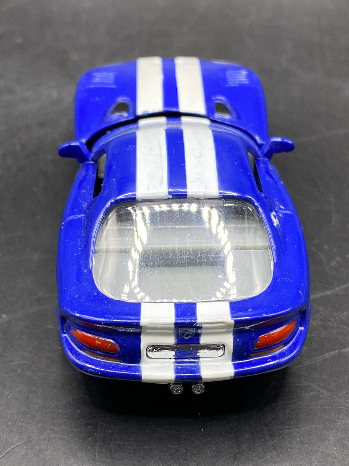 Racing Champions Dodge Viper Real Raiders Blue White Stripes Collectible Toy Car