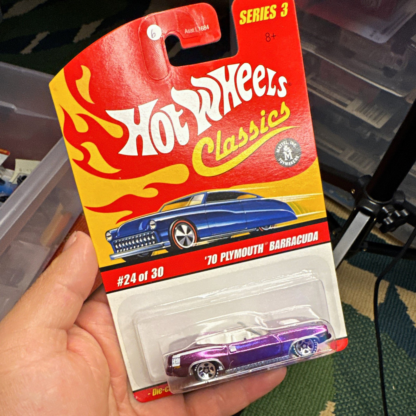 Hot Wheels Classics Series 3 ’70 Plymouth Barracuda 1:64 Purple Diecast Unopened